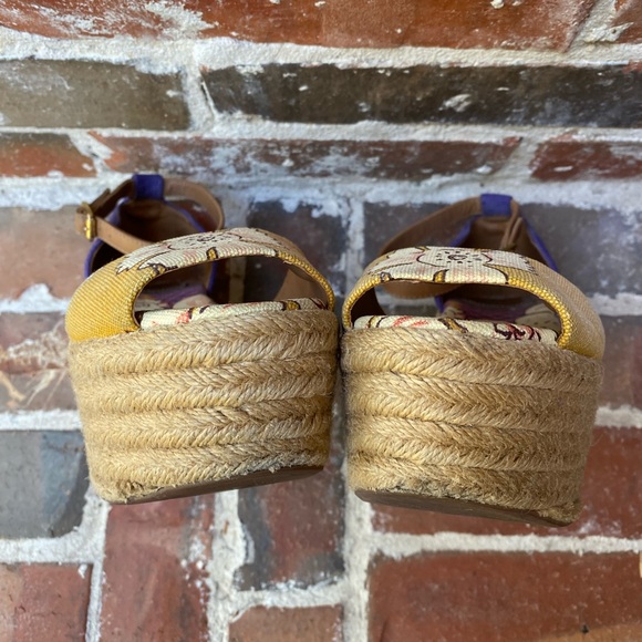Tory Burch Floral Wedge Espadrilles - Picture 11 of 16